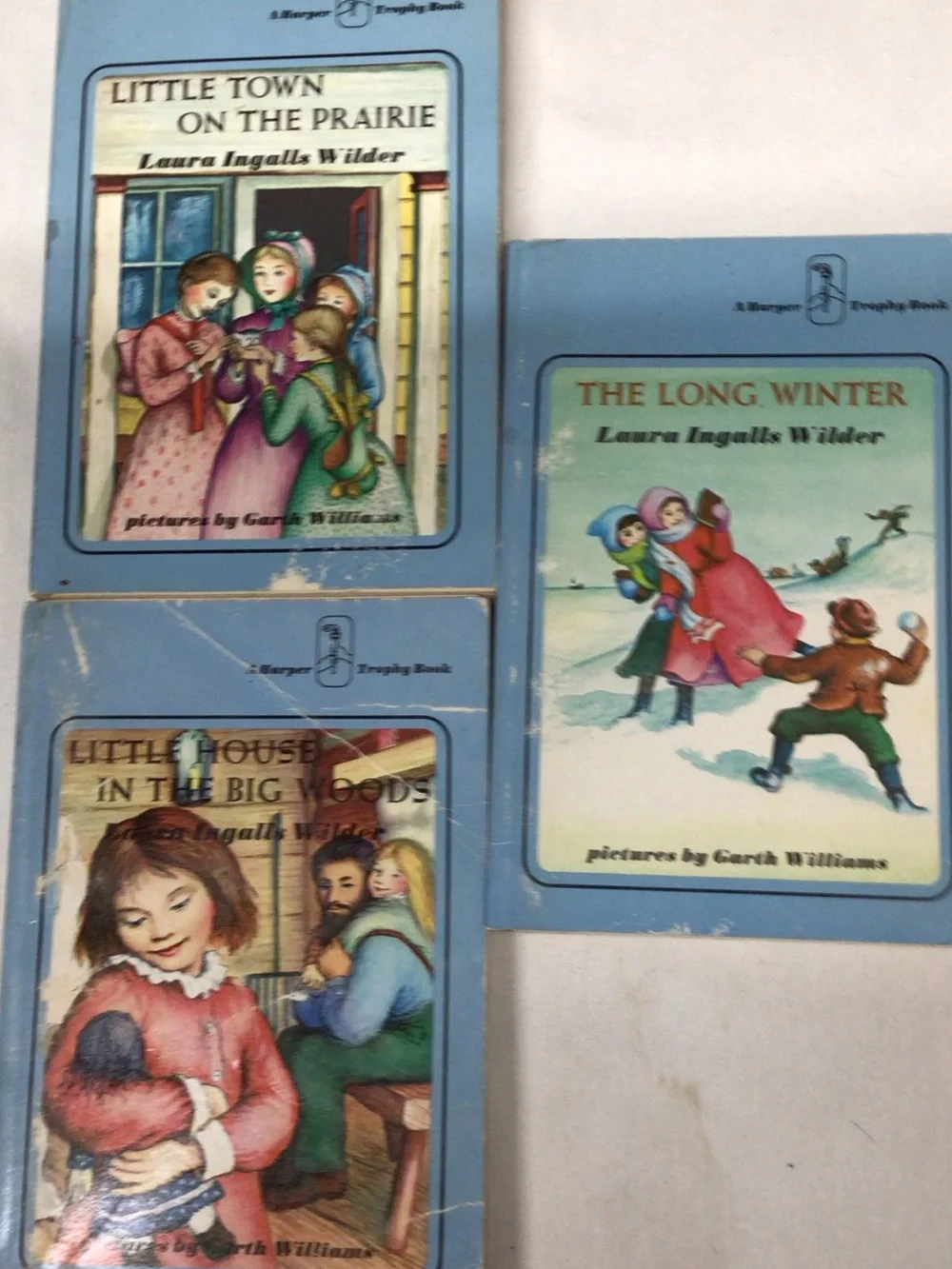 The Long Winter by Laura Ingalls Wilder - Blue Cover Coffee Table Book